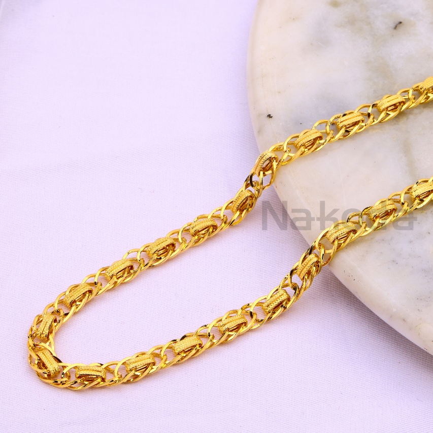 916 Gold Hallmark Fancy Mens Chock Chain MCH732