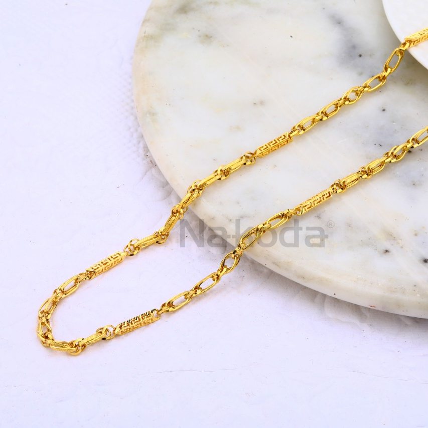 916 Gold Delicate Mens Chock Chain MCH682