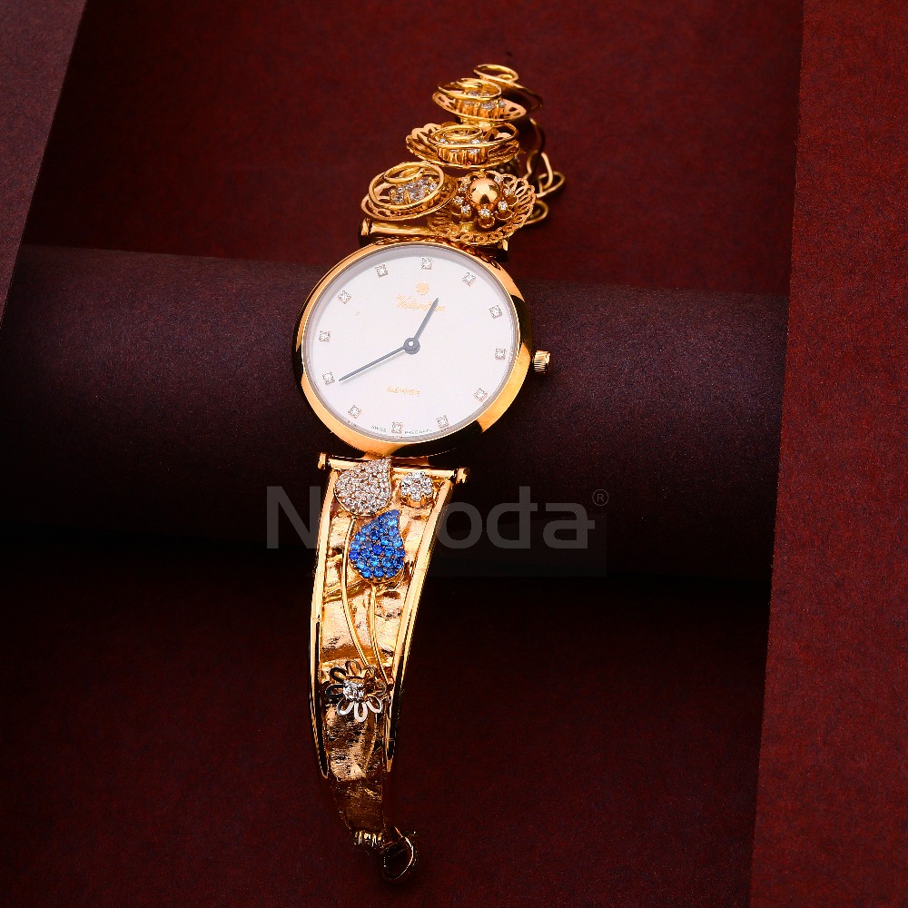18CT CZ Ladies fancy Rose Gold Watch RLW425
