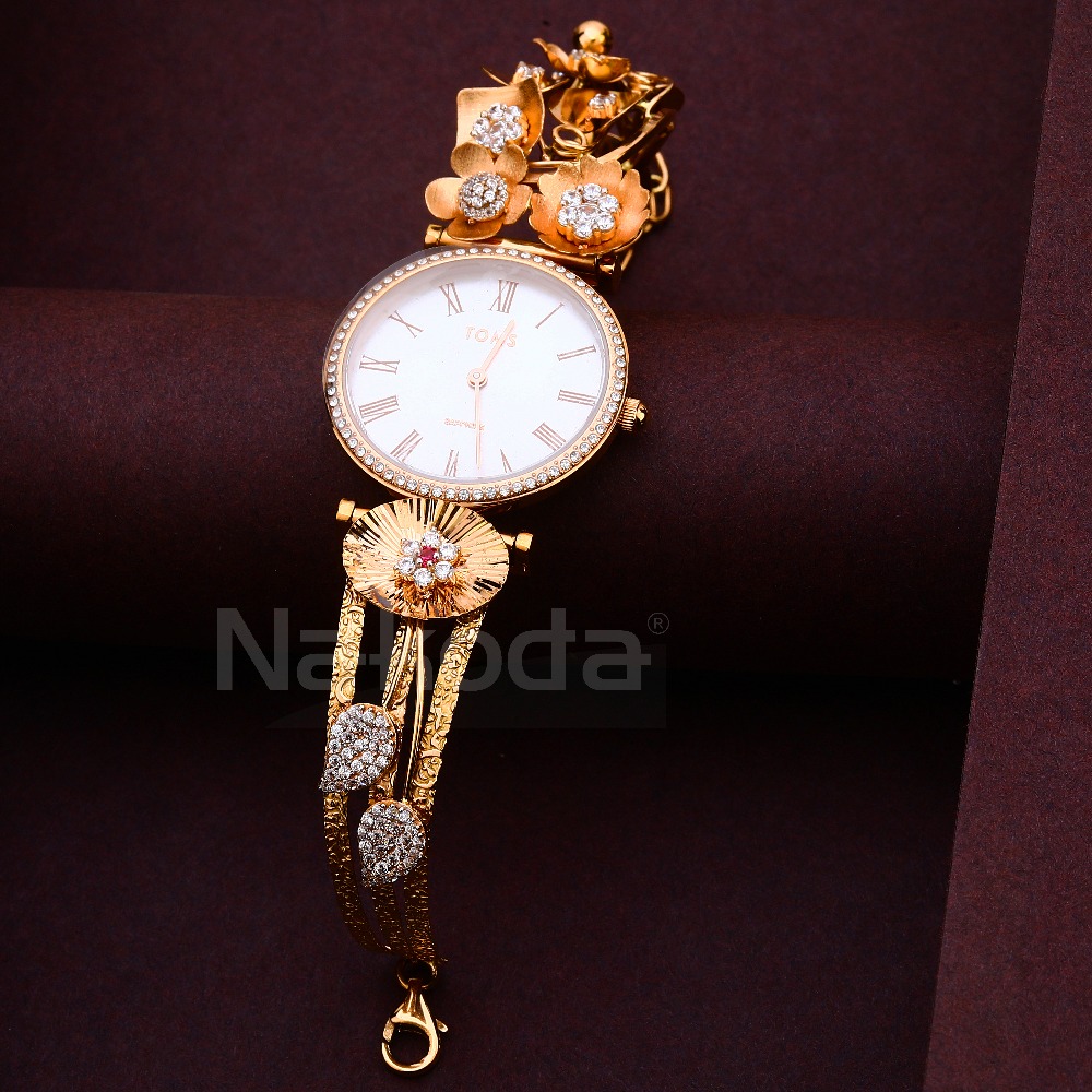 18CT CZ Ladies Rose Gold Watch RLW420