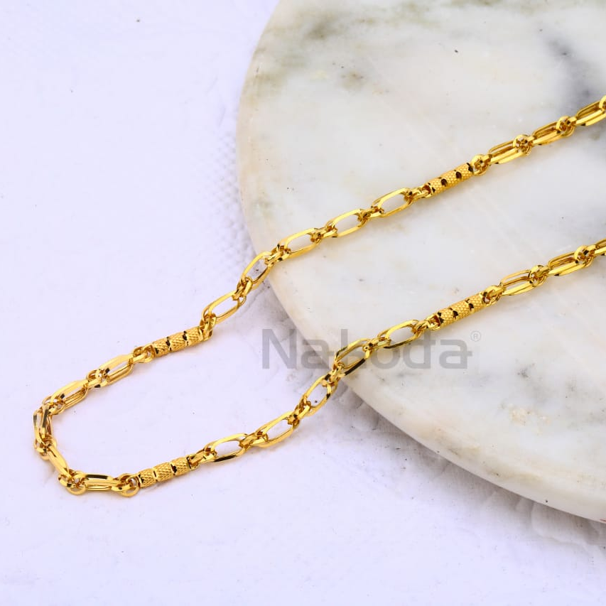 916 Gold CZ Mens Choco Chain MCH689