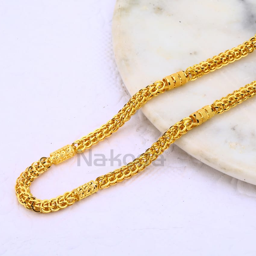 916 Gold CZ Mens Fancy Choco Chain MCH677