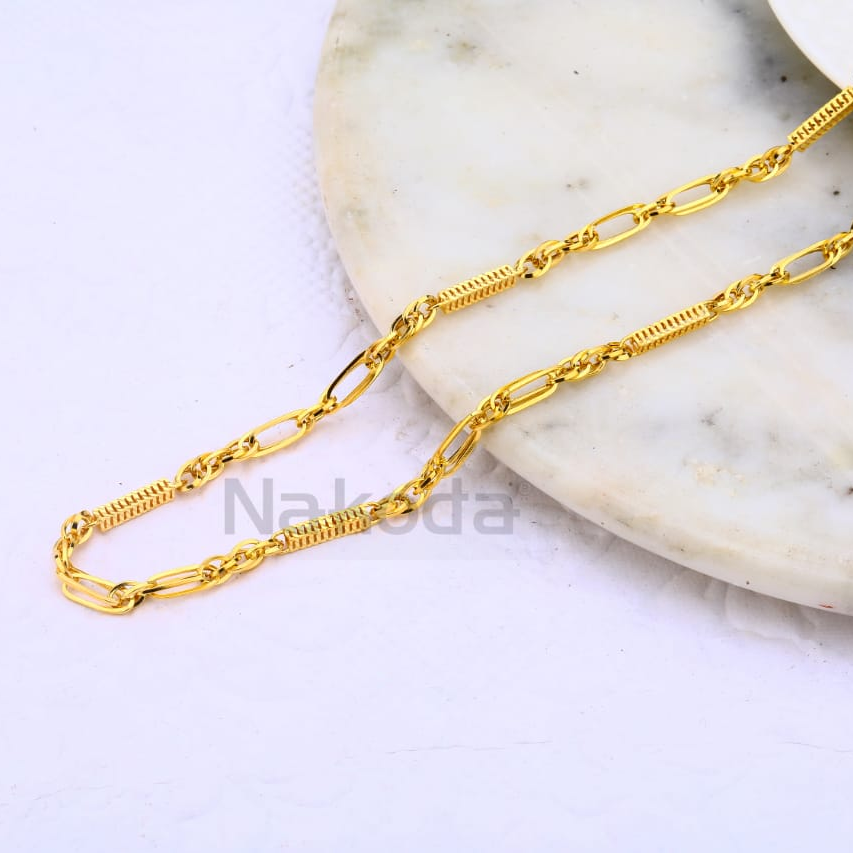 916 Gold CZ Delicate Mens Choco Chain MCH675