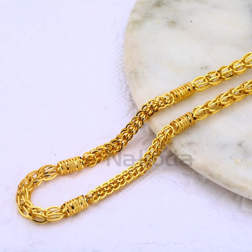 916 Gold CZ Classic Mens Choco Chain MCH674