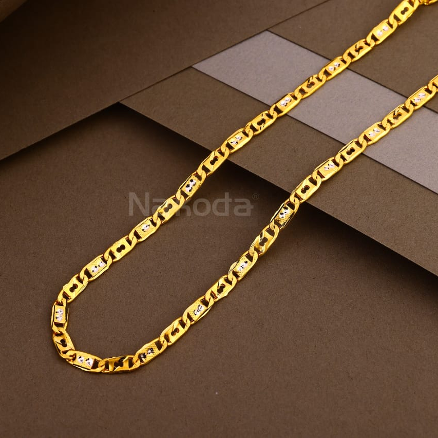 916 gold hallmark delicate mens hollow chain mhc28
