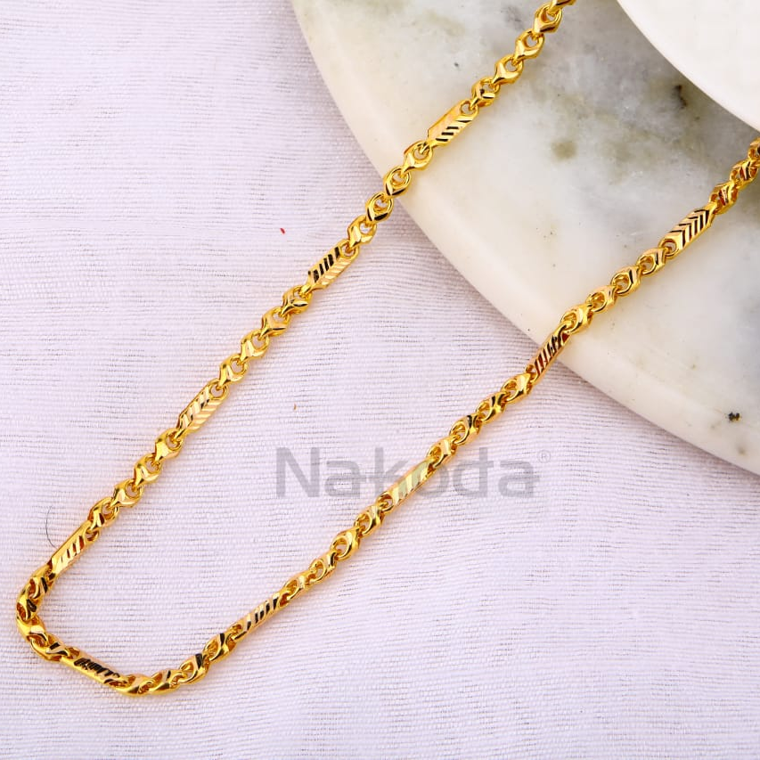 916 Gold Hallmark Stylish Mens Choco Chain MCH755