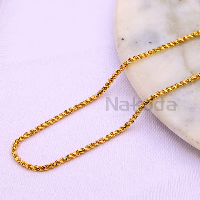 916 Gold Hallmark Mens Choco chain MCH711