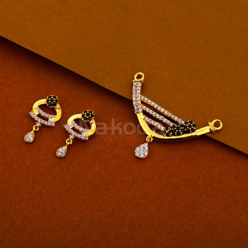 916 CZ Ladies Designer Mangalsutra Pendant Set MP411