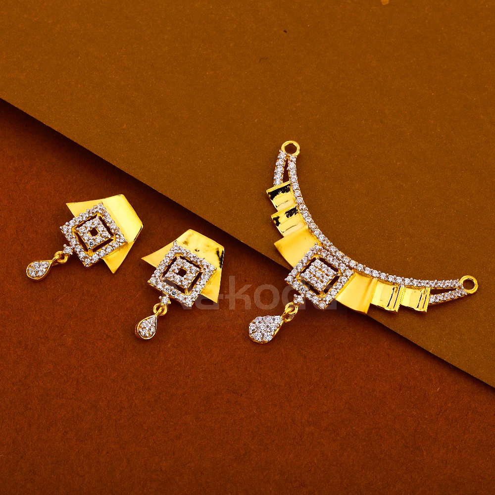 22CT Gold Ladies Mangalsutra Pendant Set MP423