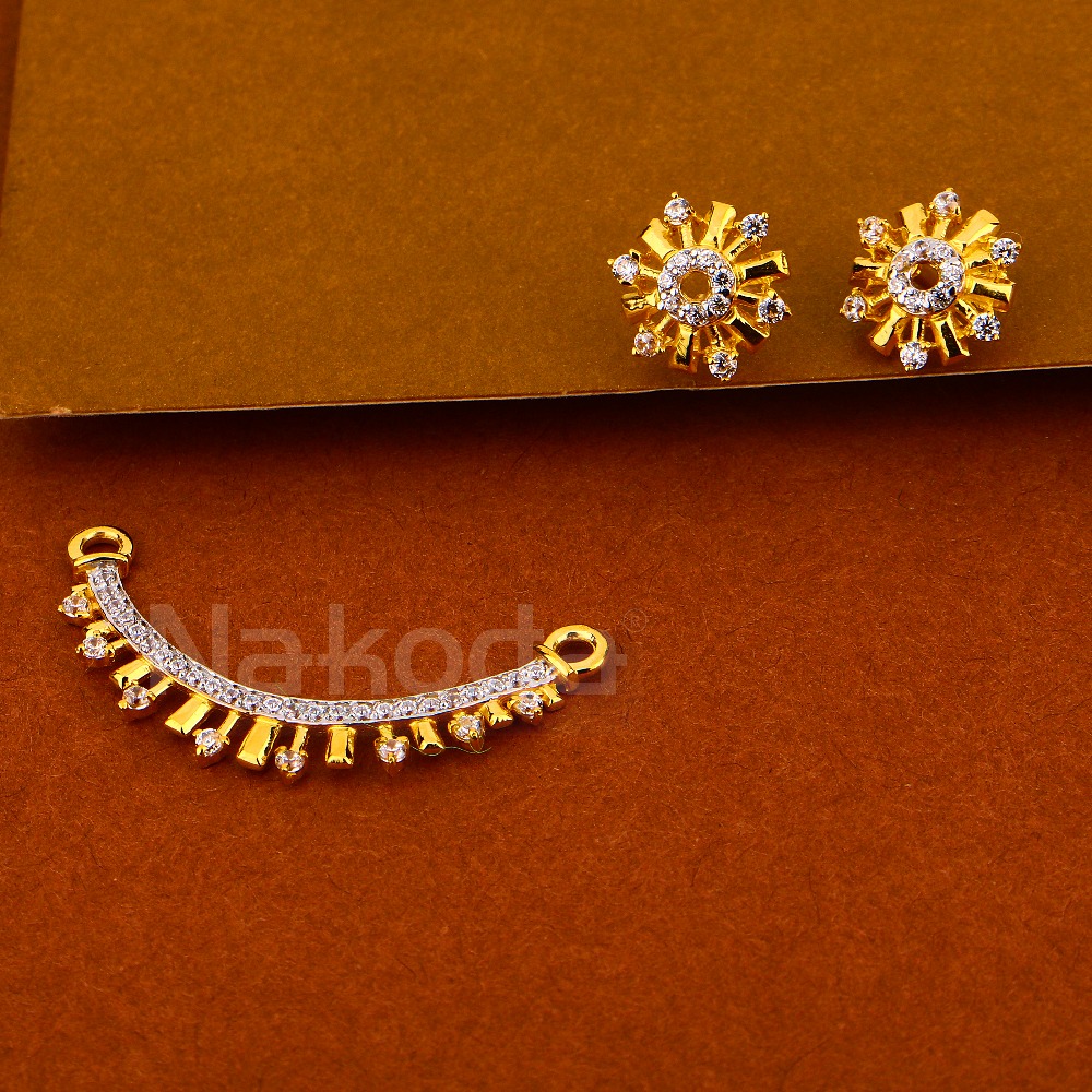 916 Gold Mangalsuta Pendant Set MP492