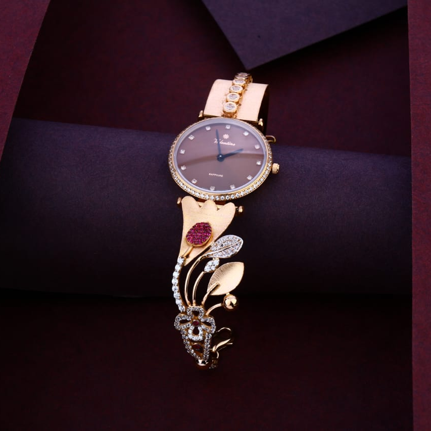750 Rose Gold Classic Ladies Watch RLW363