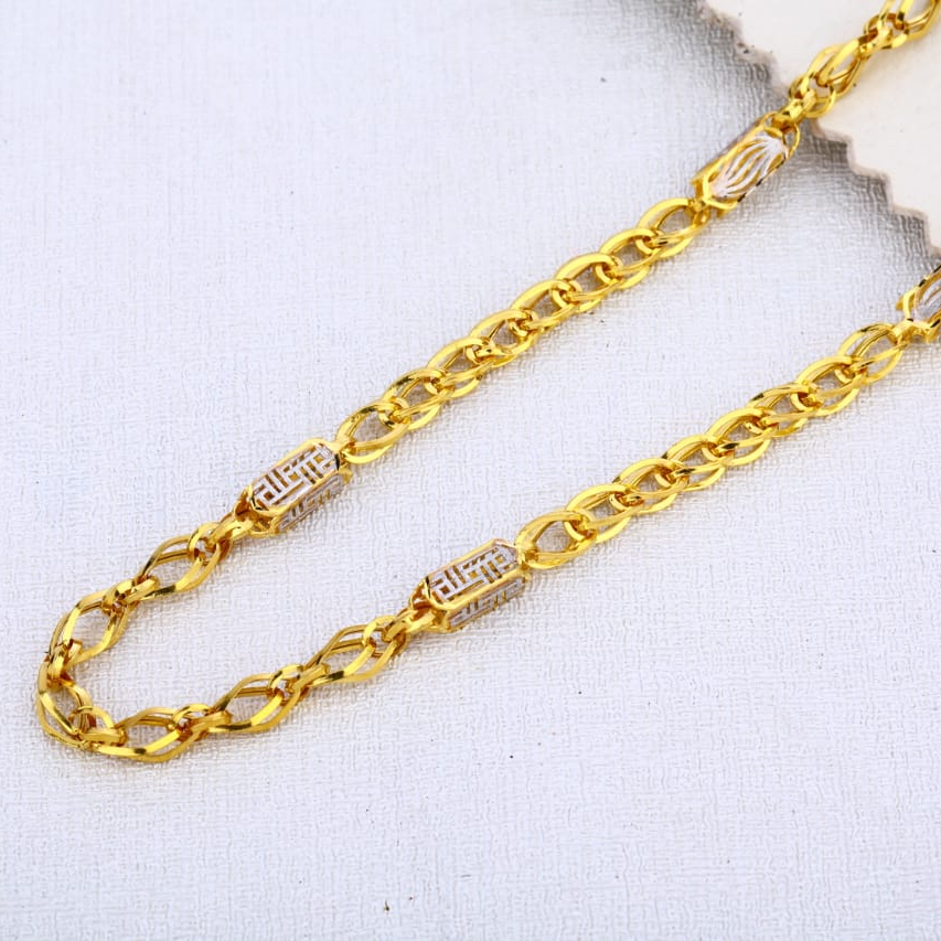 916 Gold Hallmark Mens Choco Chain MCH649