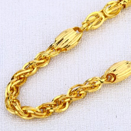 916 gold mens choco chain mch641 - Image 2