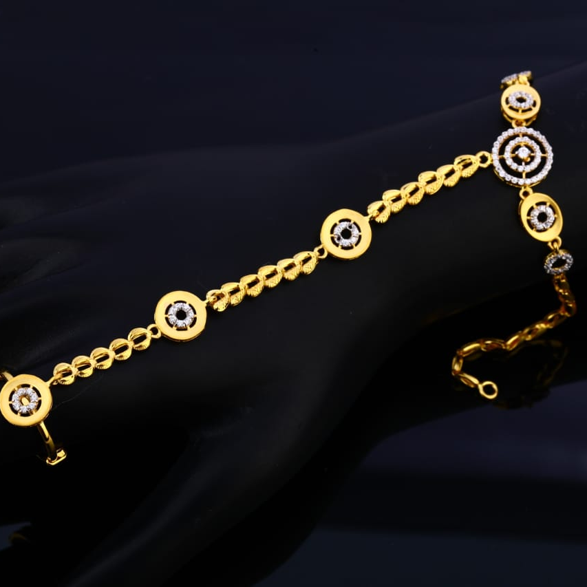 916 Gold CZ Fancy Ladies Hathpan HP101