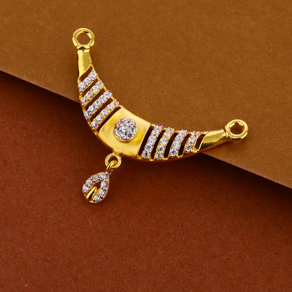22CT Gold Hallmark Women's Stylish Mangalsutra Pendant MP372