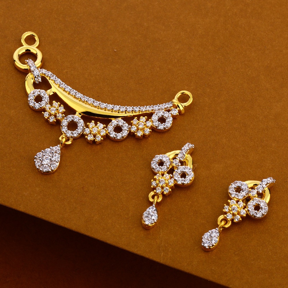 916 Gold Women's Halmark Designer Mangalsutra Pendant MP336