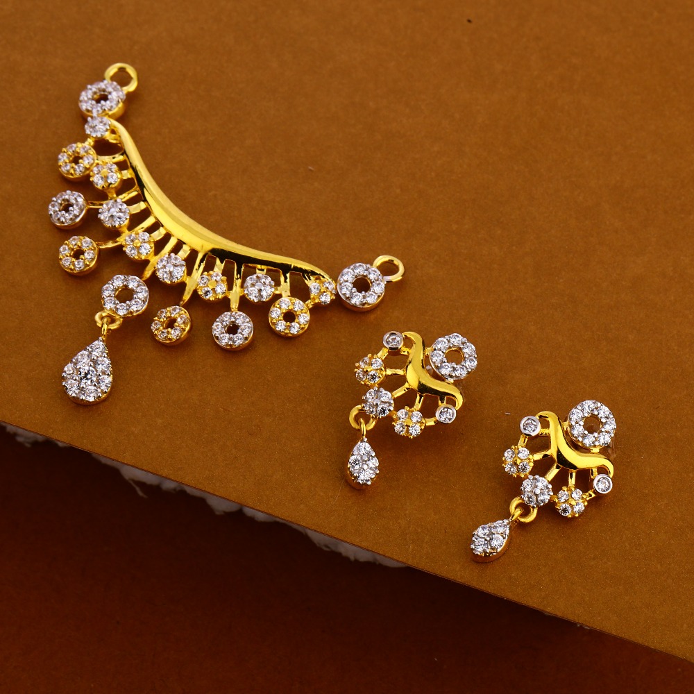 916 Gold Women's Halmark Mangalsutra Pendant MP334