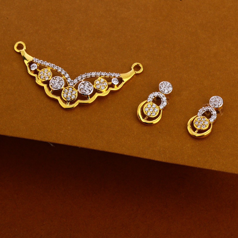 916 Gold Ladies Designer Mangalsutra Pendant MP328