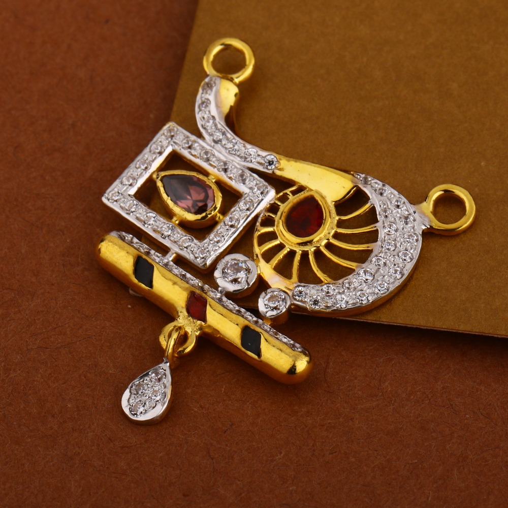 22KT  Gold Women's  Fancy  Hallmark  Mangalsutra Pendant MP323