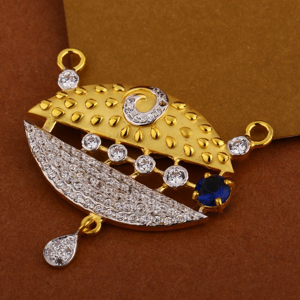 22KT  Gold Women's  Designer  Hallmark  Mangalsutra Pendant MP320