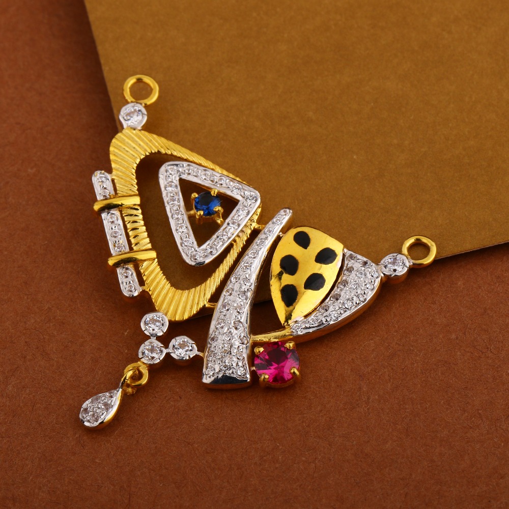 22KT Gold Ladies Designer Mangalsutra Pendant MP312
