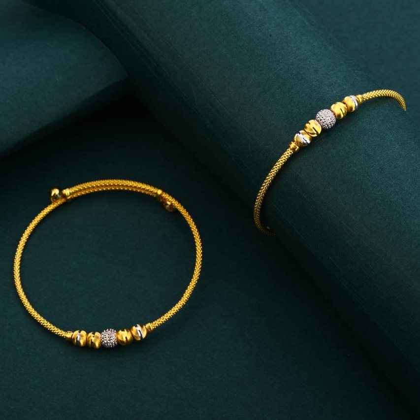 750 Gold CZ Stylish Kids Kadali KK48