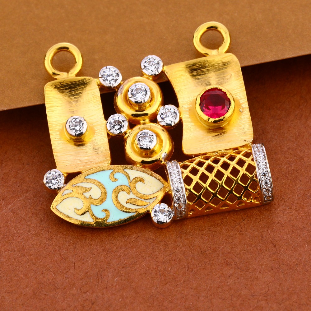916 Gold Ladies Classic Mangalsutra Pendant  MP378