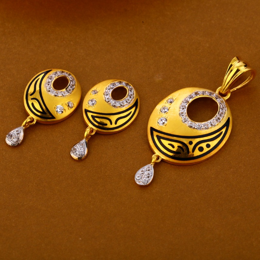 22CT Gold Ladies Pendant Set FPS295