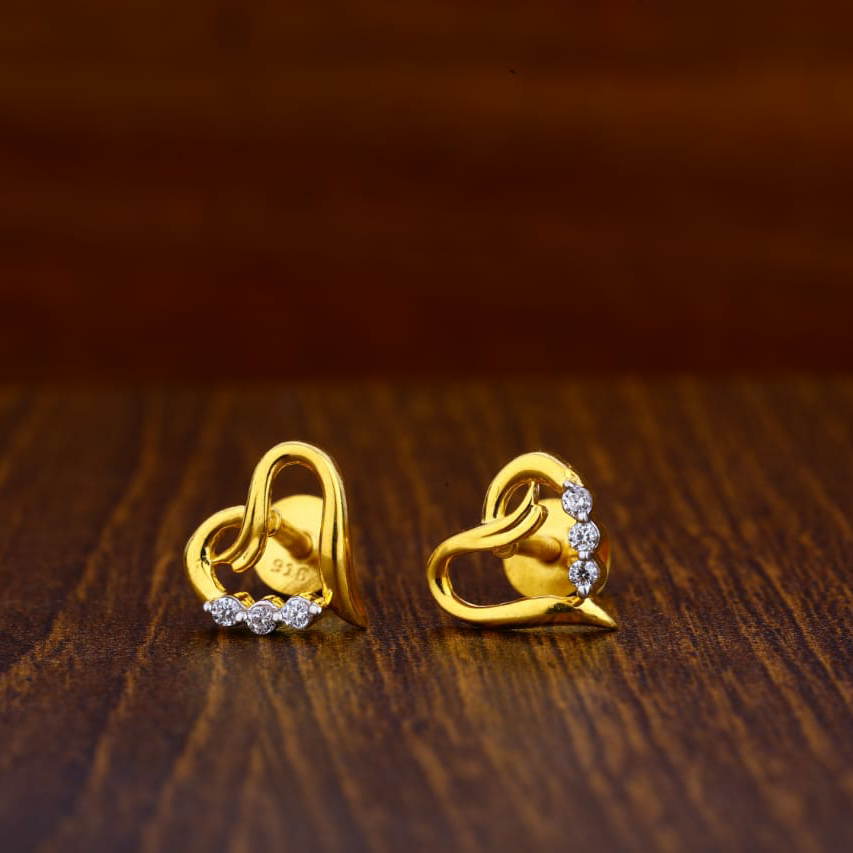 22KT Gold Hallmark Ladies Tops Earrings LTE43