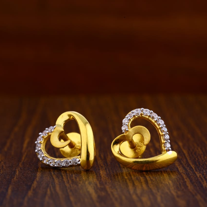 916 Gold CZ Gorgeous Ladies Tops Earrings LTE41