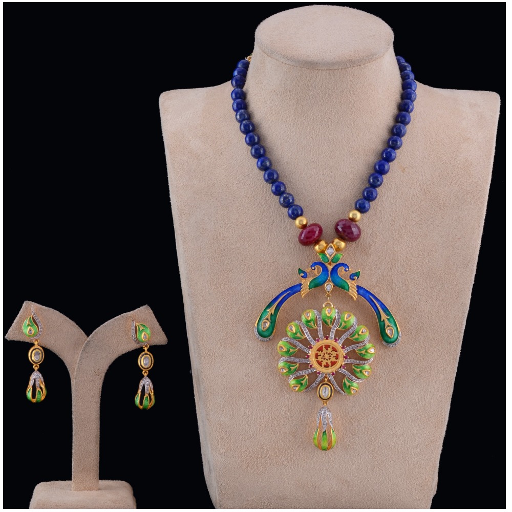 Designer 925 Fusion Peacock Sozo Set