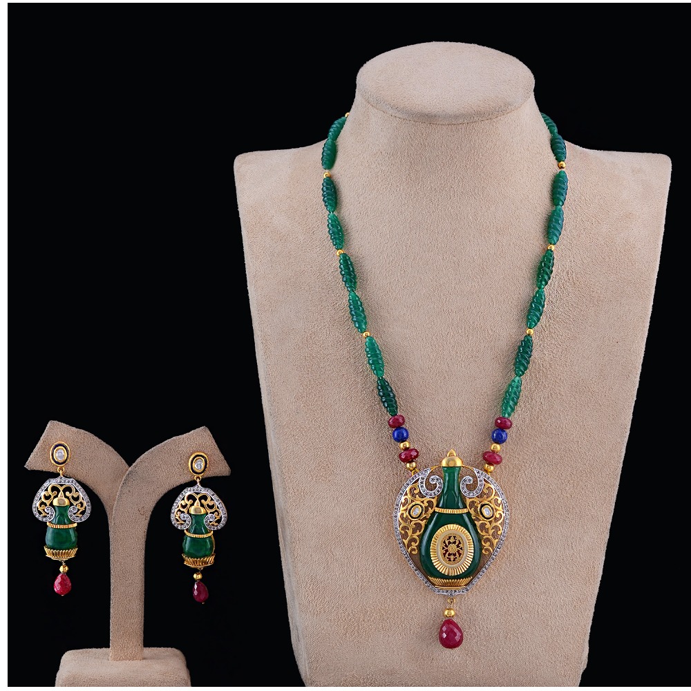 Sterling Silver 925 Ladies Bridal Fusion Sozo Necklace Set