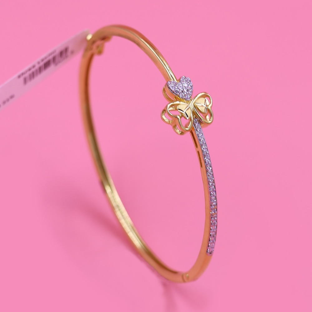 Flower-style 22kt gold bracelet