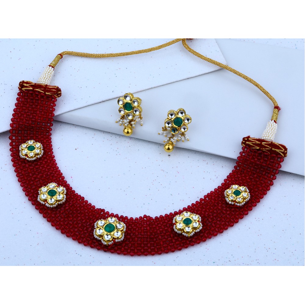 22KT Gold Hallmark Stylish Necklace Set