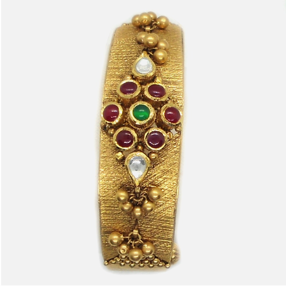 22K Gold Antique Bridal Kada Bangle RHJ-4981