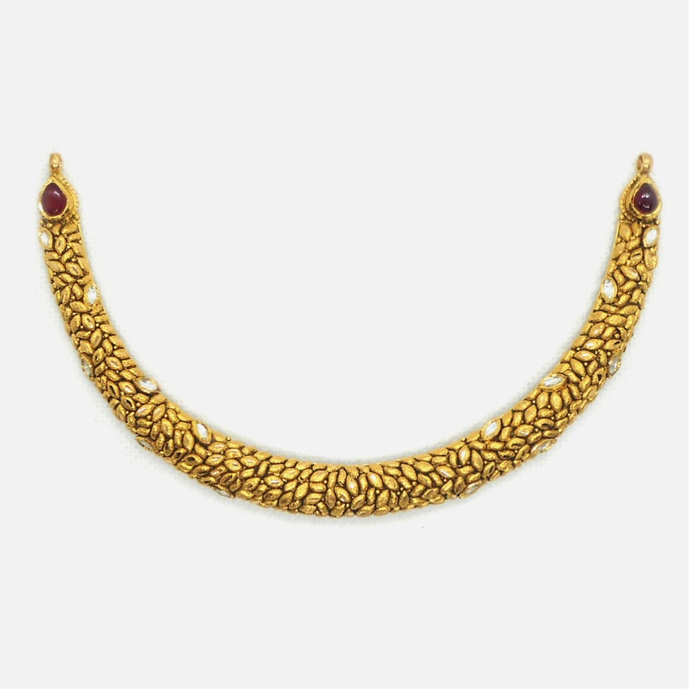 916 Gold Antique Bridal Necklace RHJ-4172