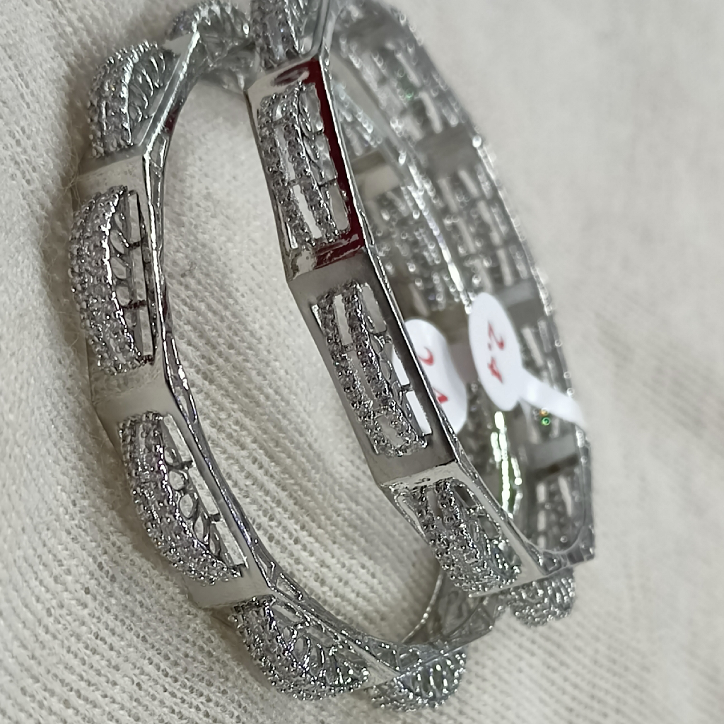 Exclusive cz stone Bangles 92.5 silver - Image 3