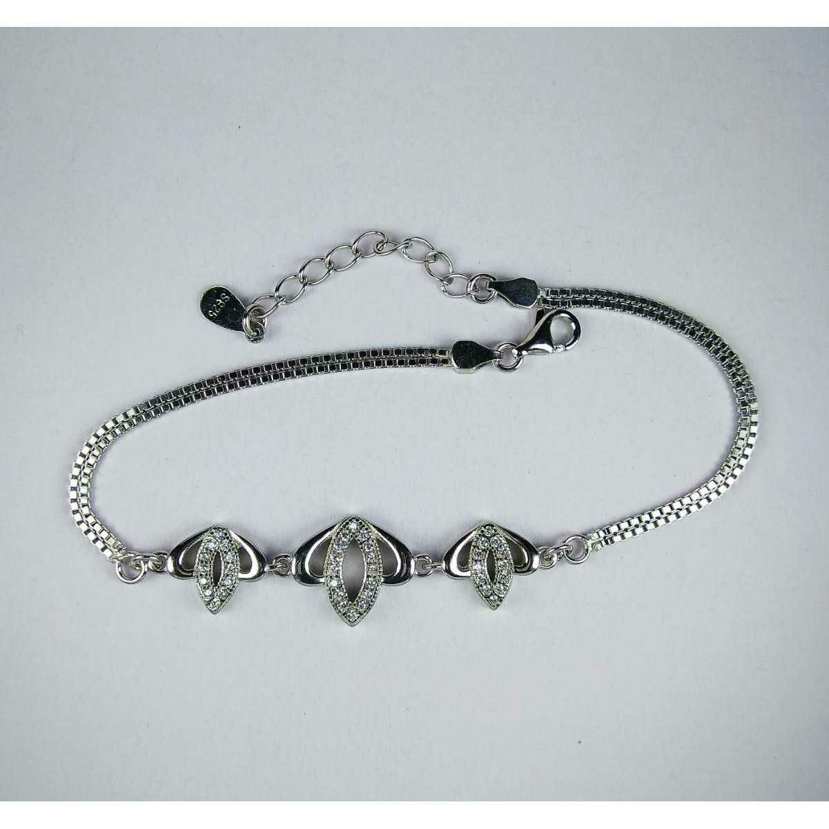 Unique 925 Silver Ladies Bracelet