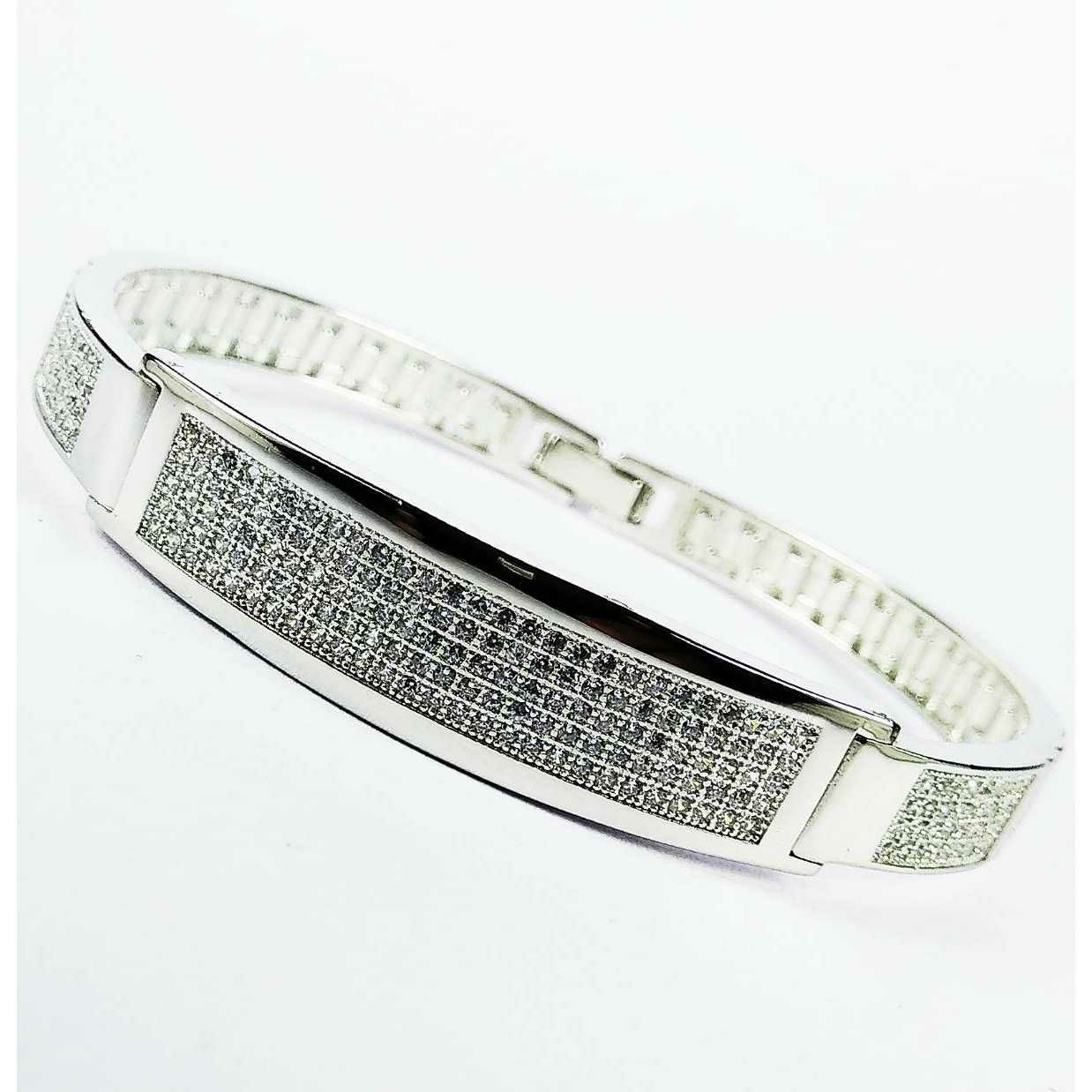 New 925 Silver Micro Gents Bracelet