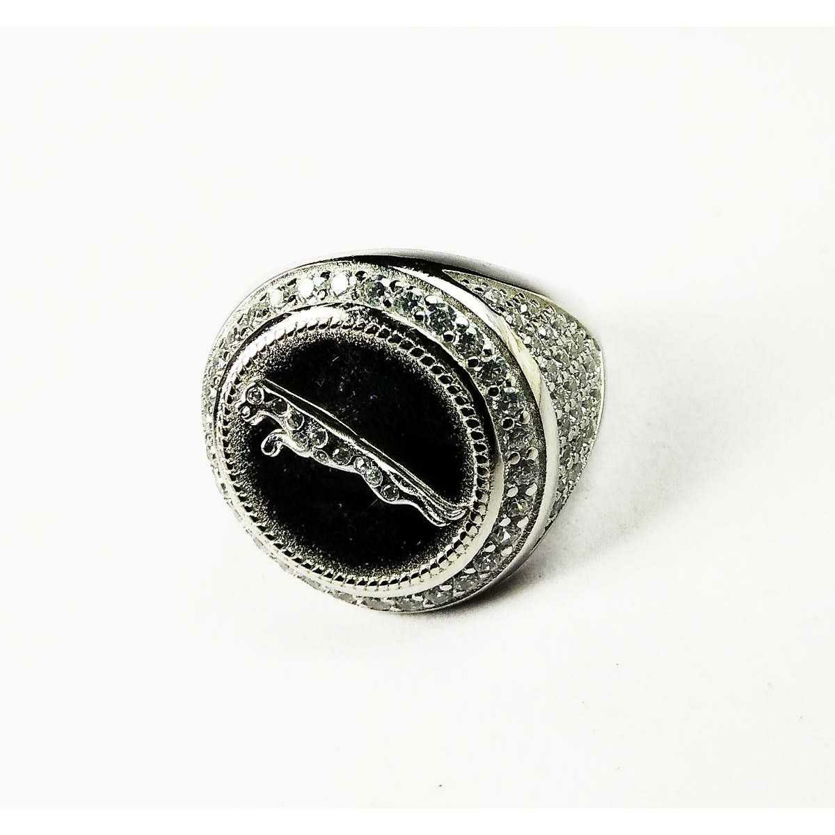 Descent 925 Silver Jaguar Gents Ring