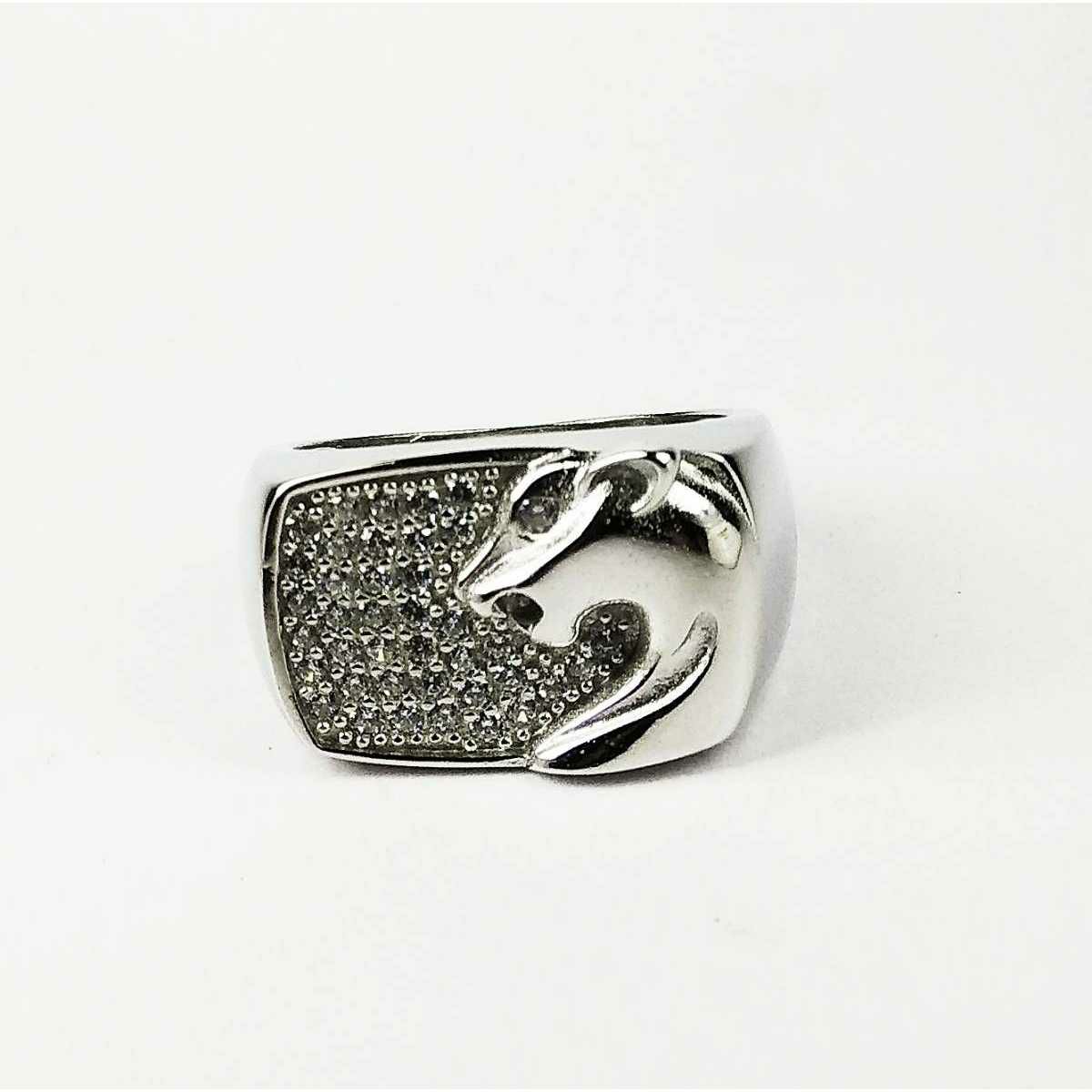 Expensive 925 Silver Jaguar Gents Ring