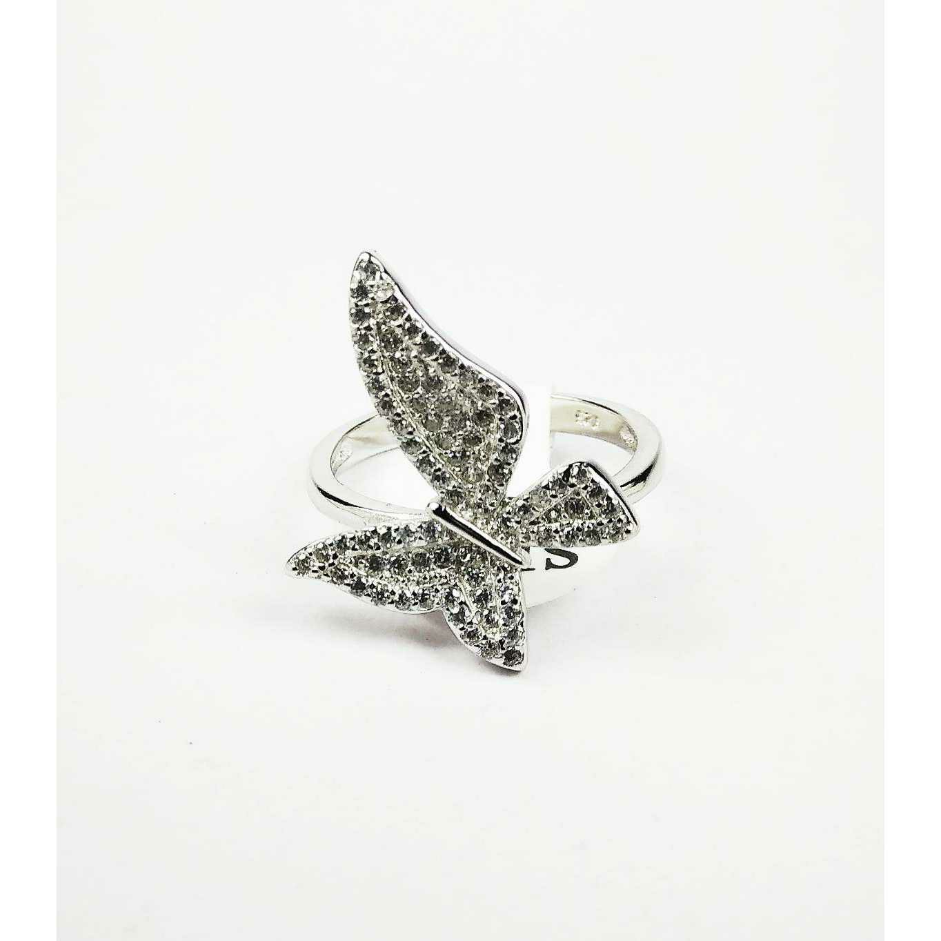 Descent Designer 925 Silver Ladies Ring With Beautiful