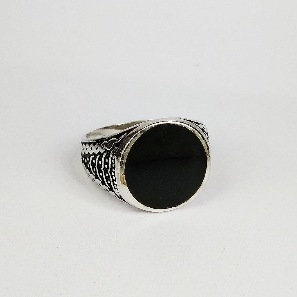 92.5 sterling silver enamel ring ml-117