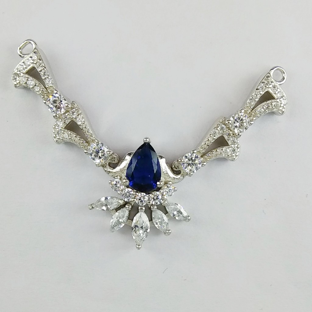 92.5 Sterling Silver CZ Mangalsutra Pendant ml-32
