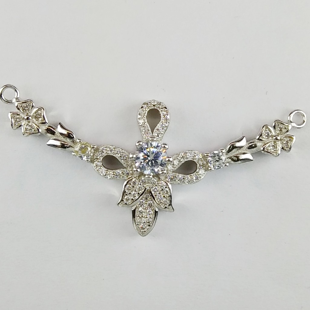92.5 Sterling Silver CZ Mangalsutra Pendant ml-28