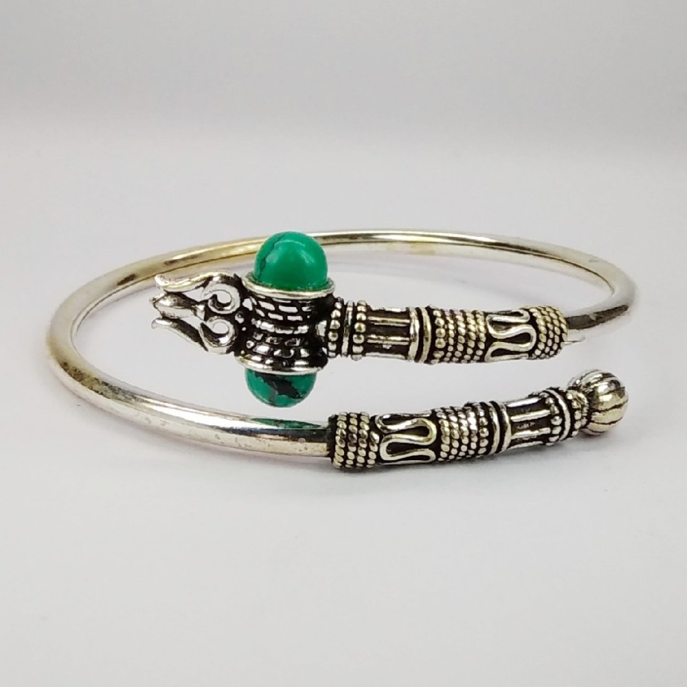 92.5 sterling silver oxidize bahubali kada ml-26