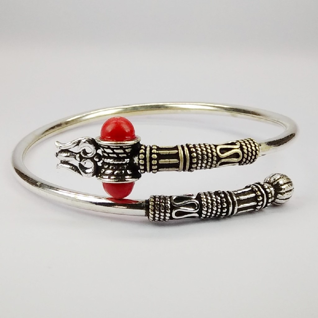 92.5 sterling silver oxidize bahubali kada ml-24