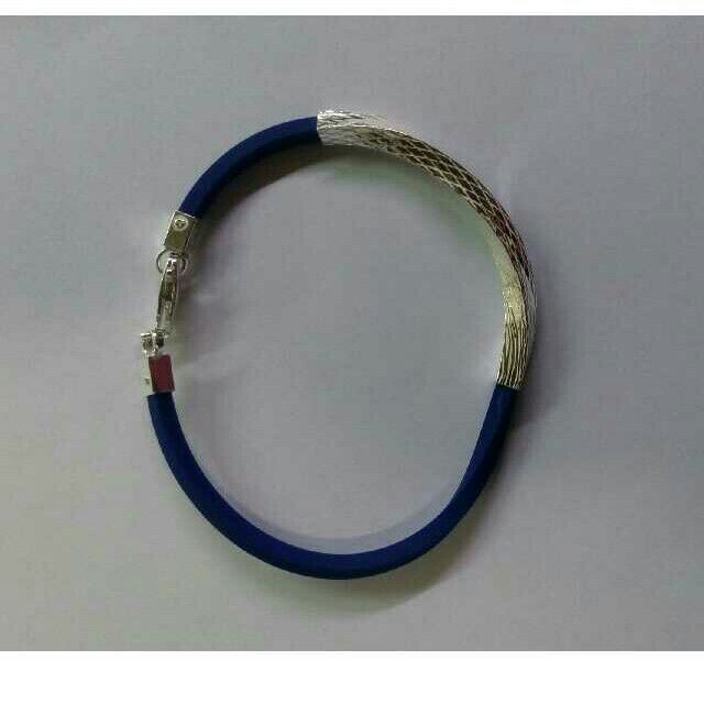 925 Silver Rubber Fancy Bracelet