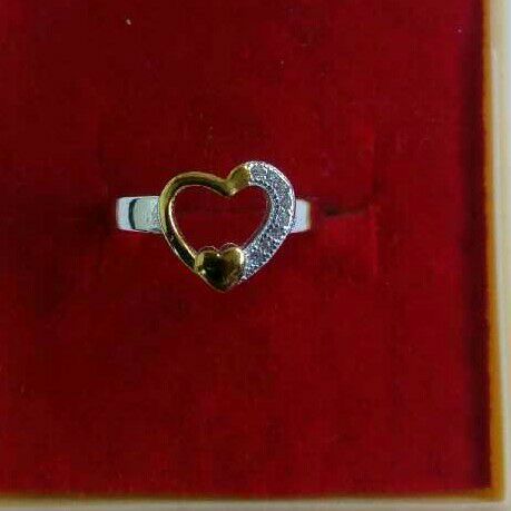 925 Silver Two Tone Micro Ring