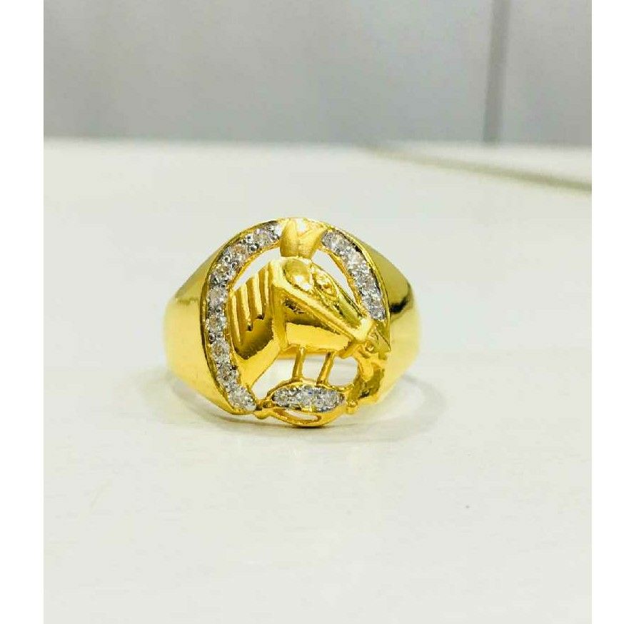 Attractive 916 Gold Gents Ring